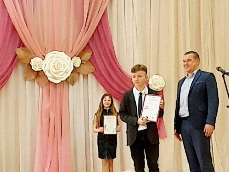 Церемония награждения победителей муниципального этапа Всероссийской олимпиады школьников.